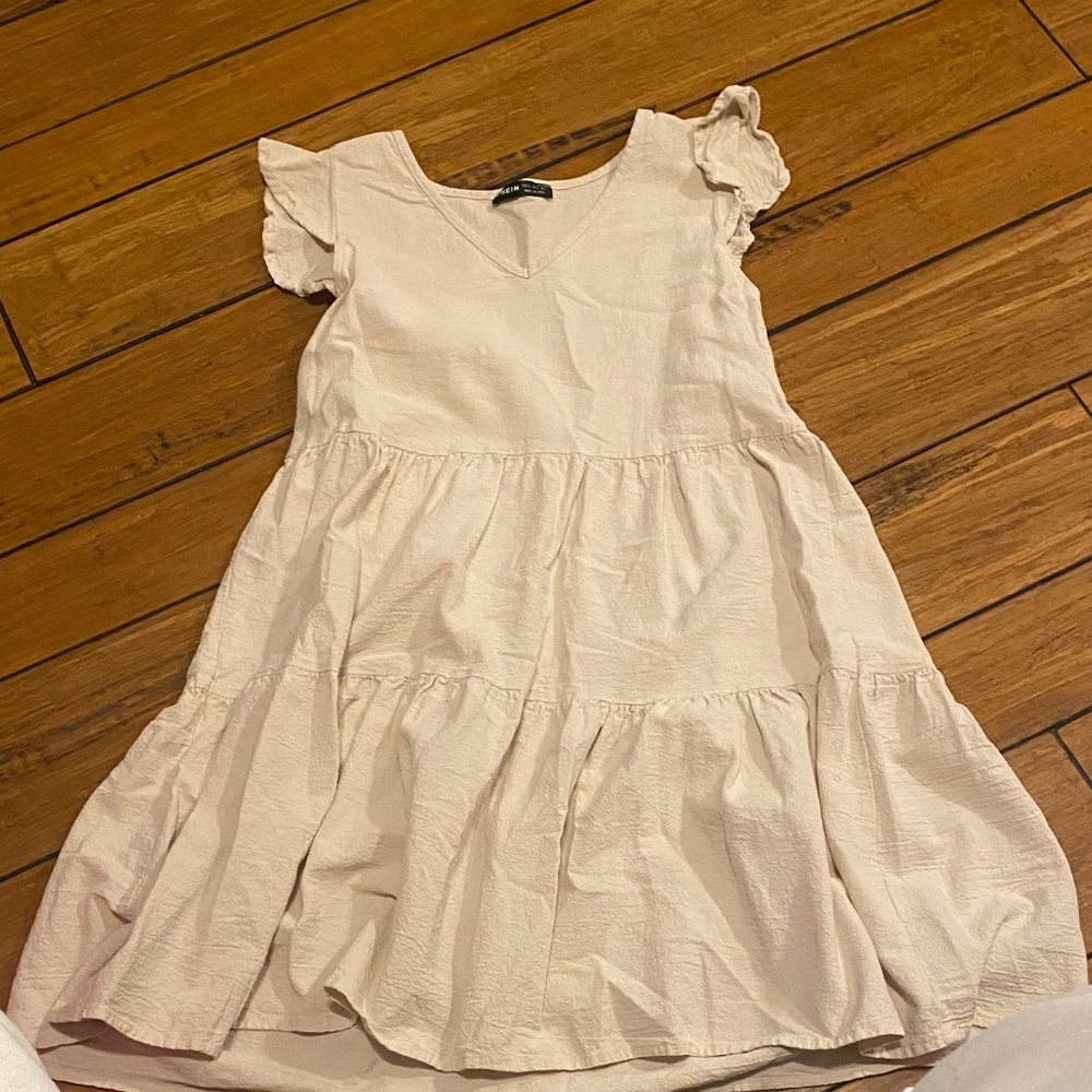 SHEIN Cream Mini Dress